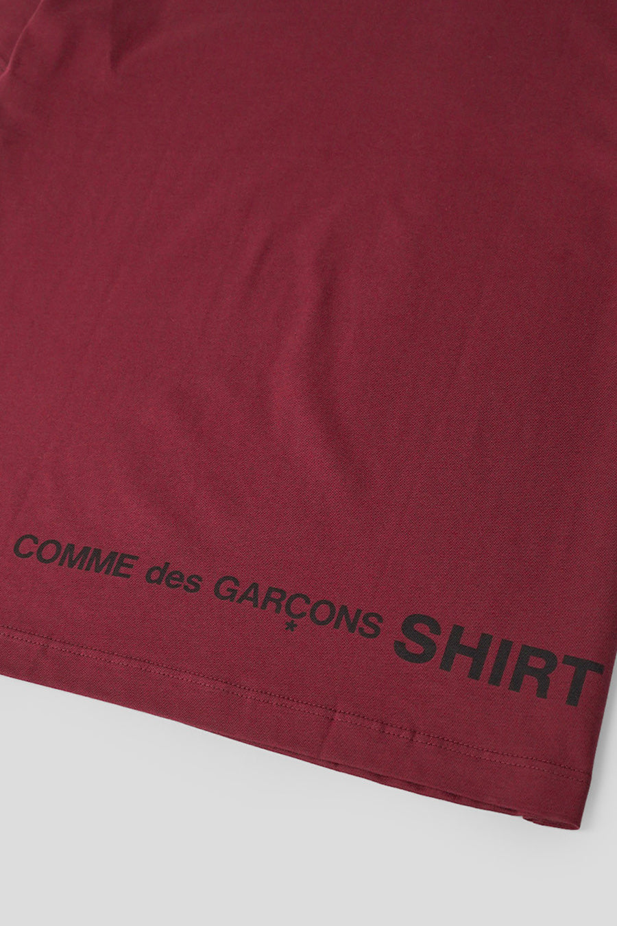 Comme des garçons SHIRT - T-SHIRT OVERSIZE BORDEAUX - LE LABO STORE