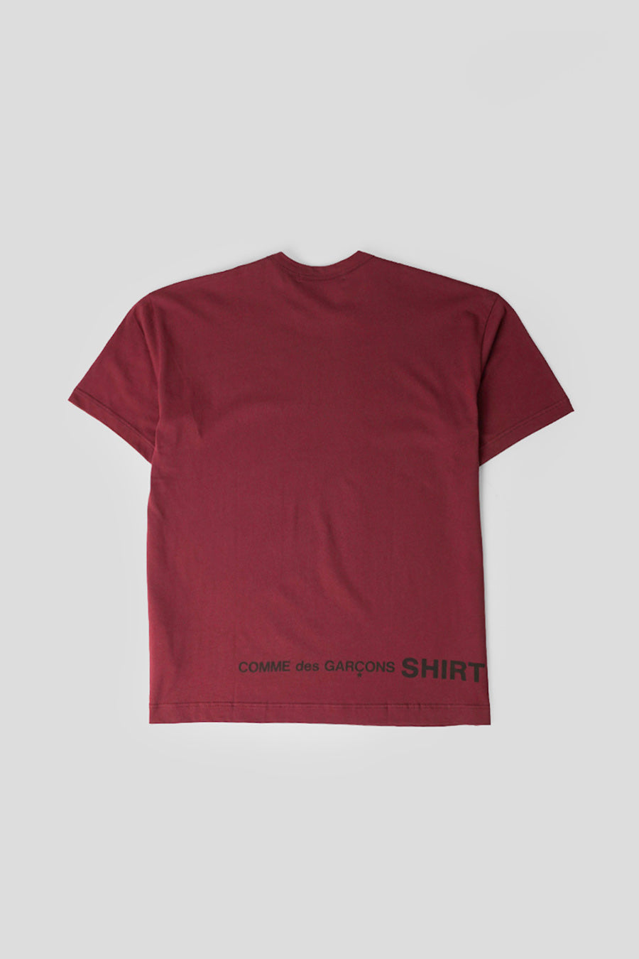 Comme des garçons SHIRT - T-SHIRT OVERSIZE BORDEAUX - LE LABO STORE