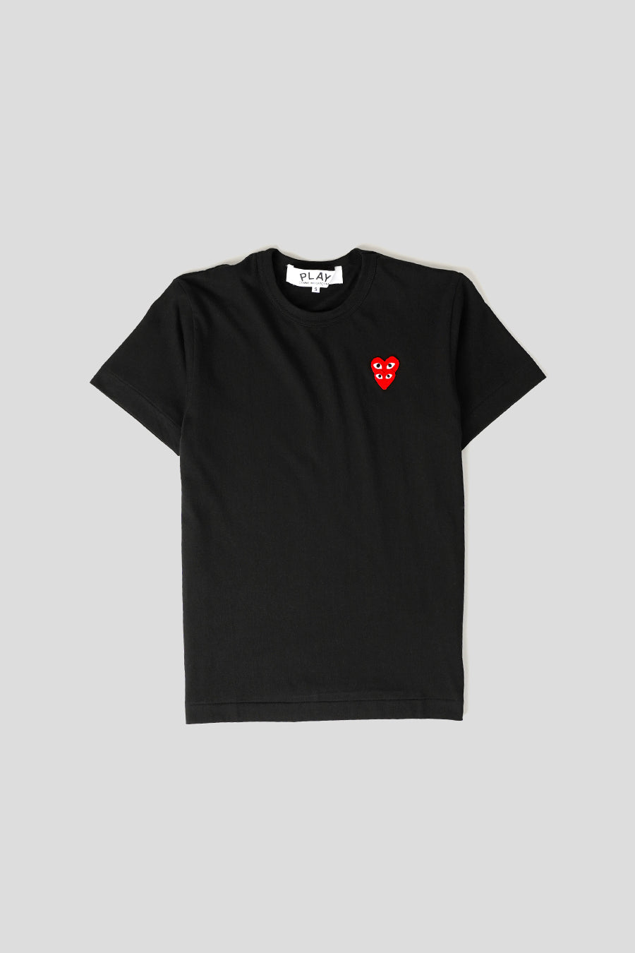 Comme des garçons PLAY - BLACK DUAL HEART RED T-SHIRT - LE LABO STORE