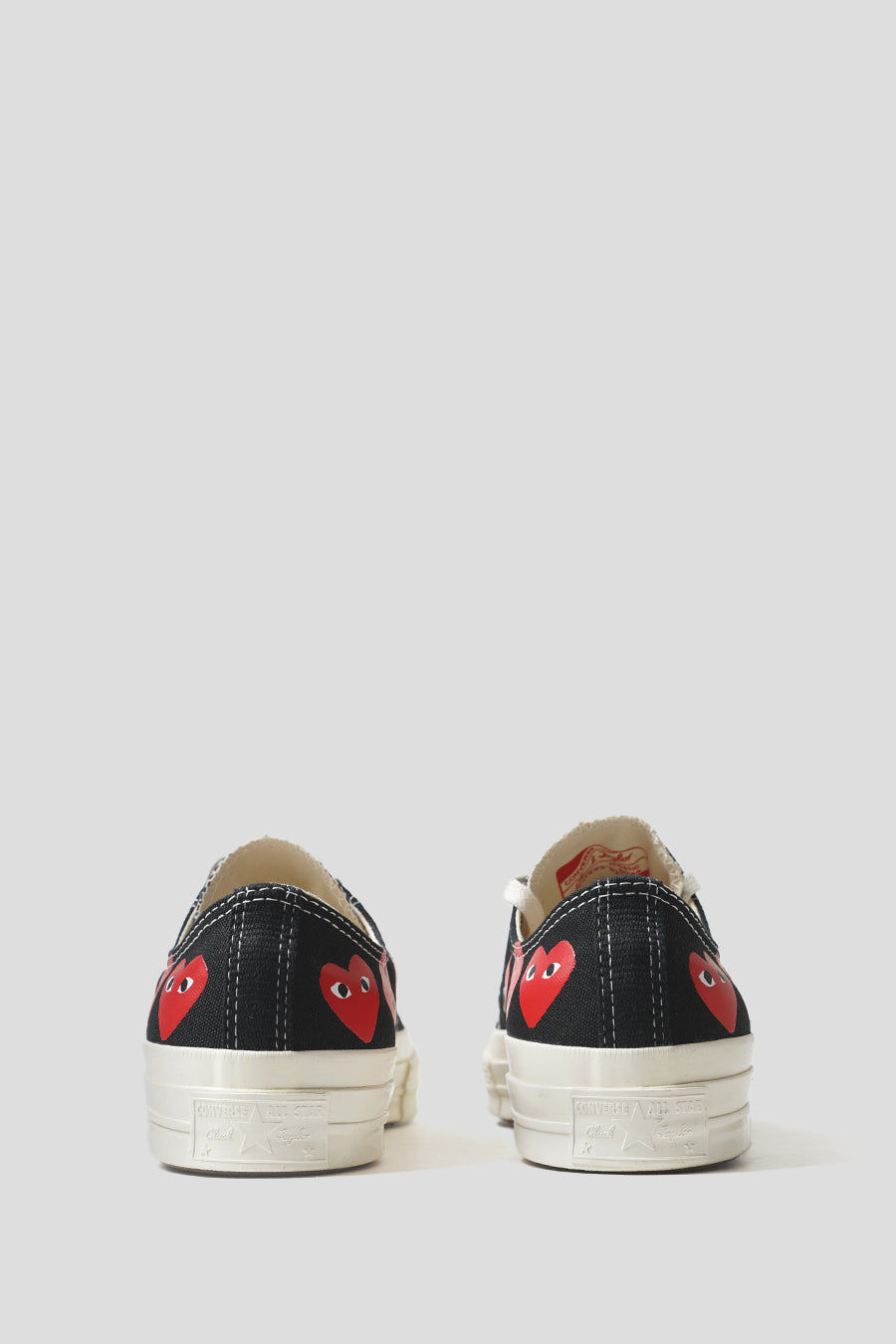 Comme des garçons PLAY - SNEAKERS BASSE CT70 MULTI COEUR BLACK, HIGHRISK RED ET EGRET - LE LABO STORE