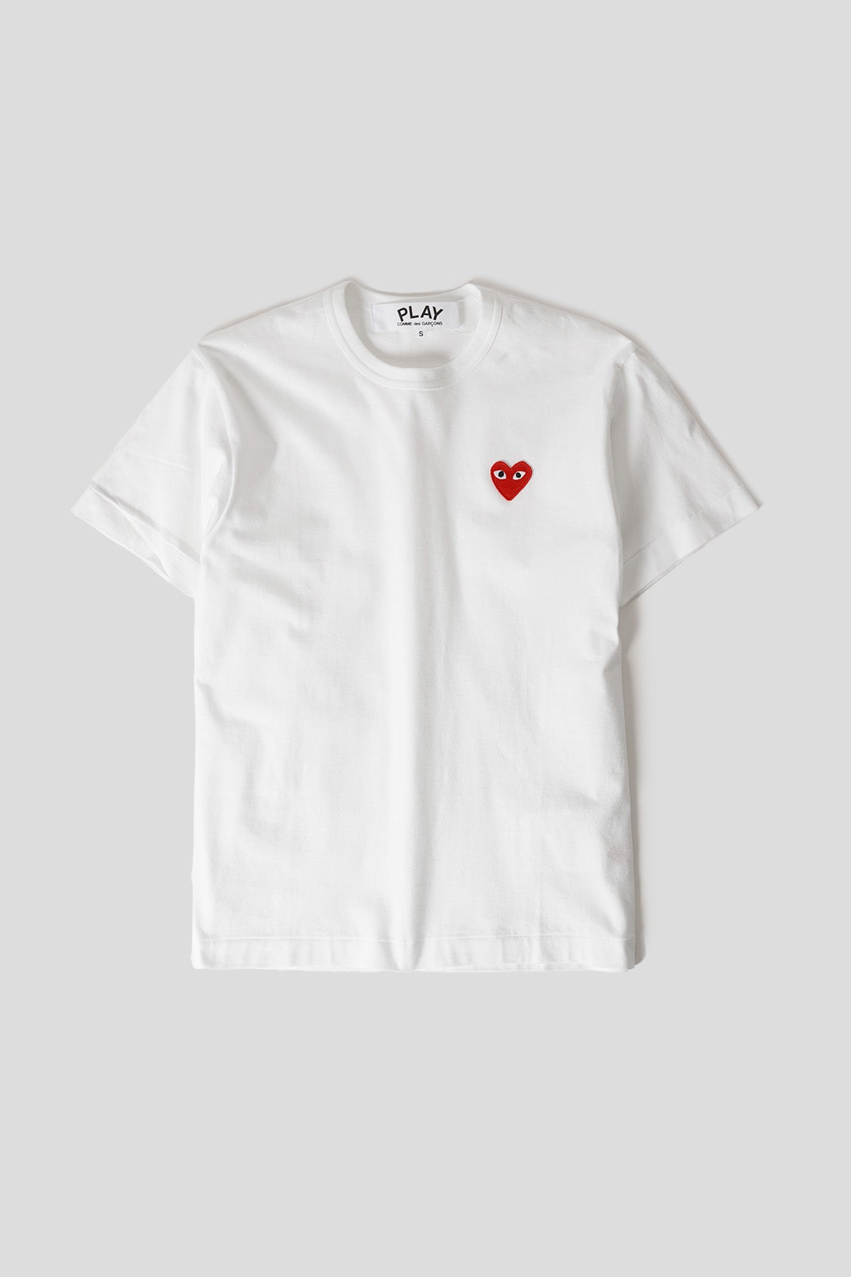 Comme des garçons PLAY - WHITE HEART RED T-SHIRT - LE LABO STORE