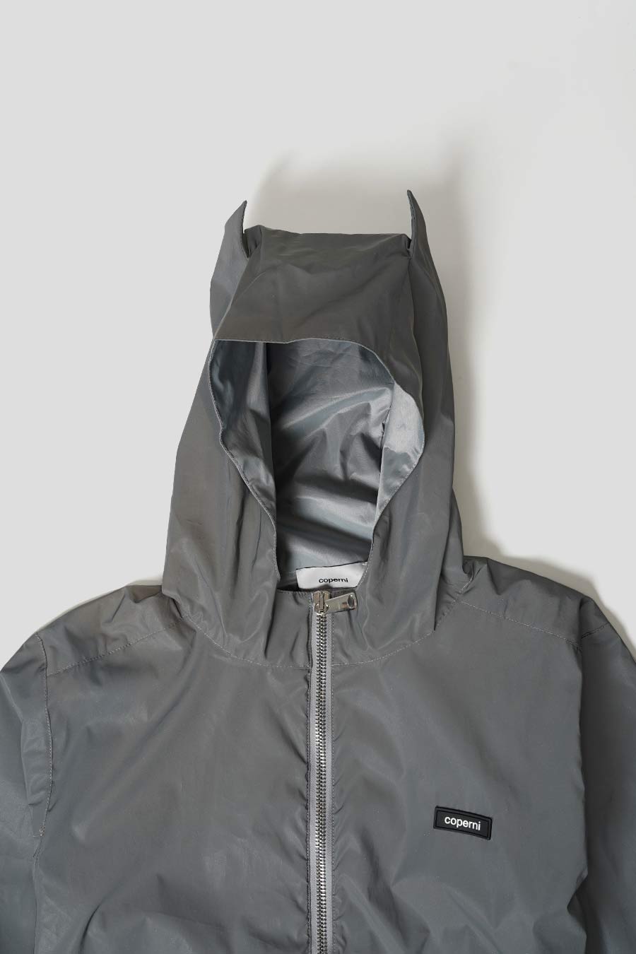 Coperni - SILVER REFLECTIVE HORN ZIPPED JACKET – LE LABO STORE