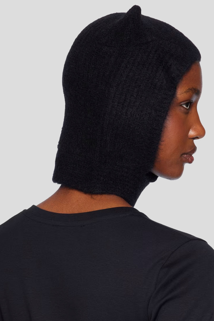 Coperni - BONNET À CORNES TRICOTÉ NOIR - LE LABO STORE