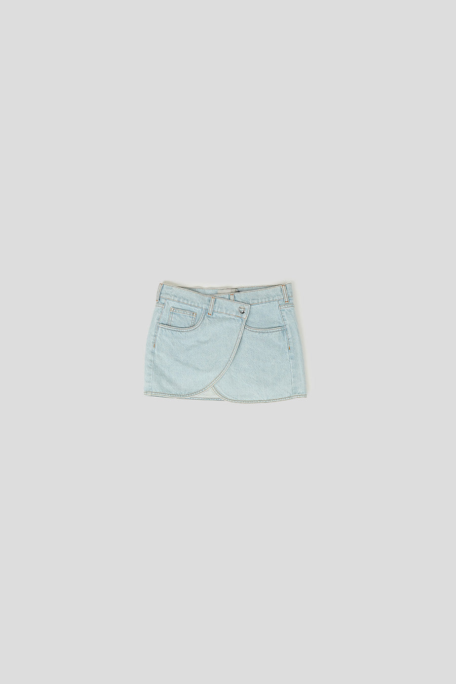 Coperni - MINI-JUPE EN DENIM BLEU DÉLAVÉ - LE LABO STORE