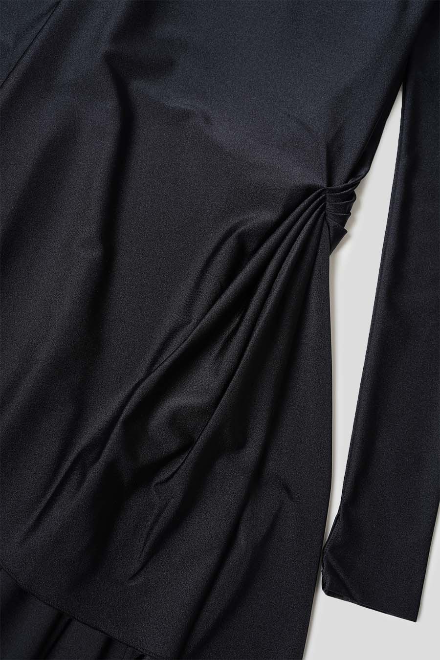 Coperni - DRAPED MINI DRESS WITH BLACK HIGH NECK LE LABO STORE Coperni - DRAPED MINI DRESS WITH BLACK HIGH NECK LE LABO STORE