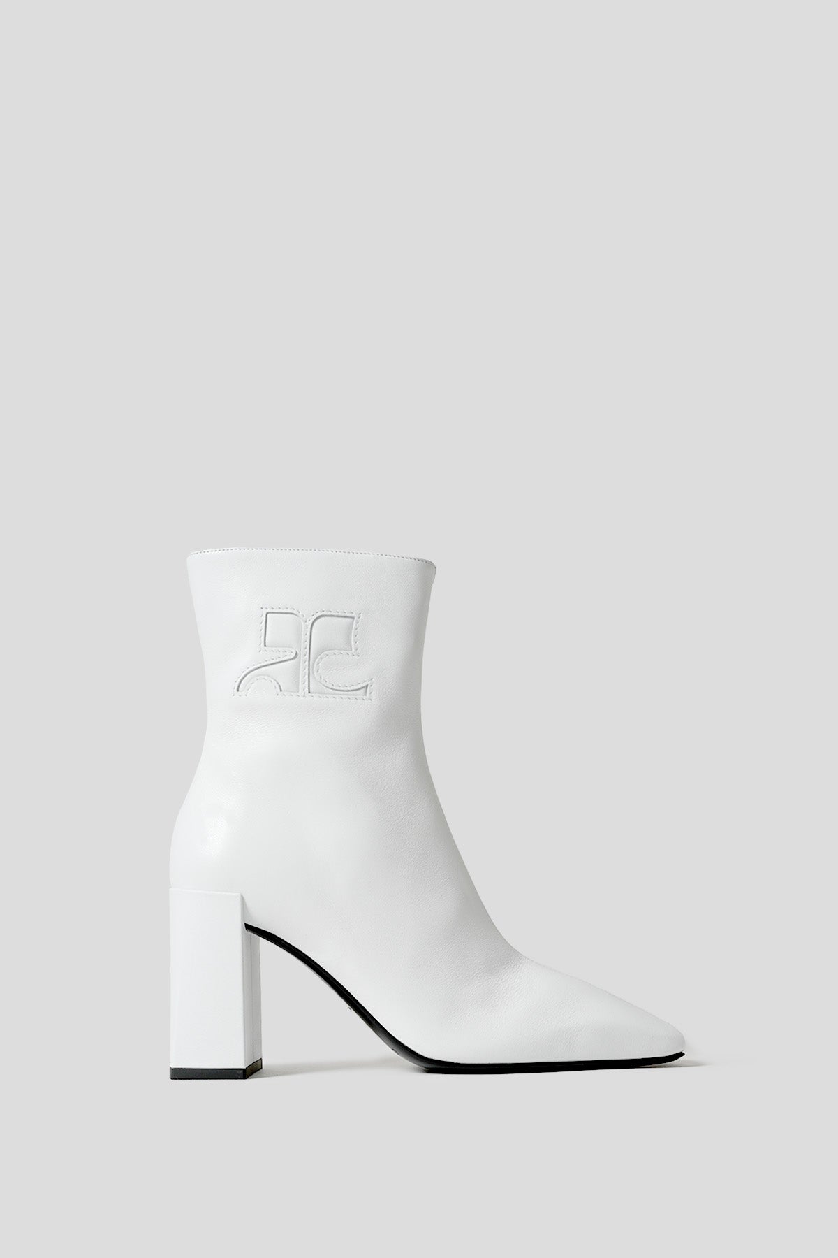 COURRÈGES - HERITAGES WHITE LEATHER HERITAGE BOOTS - LE LABO STORE