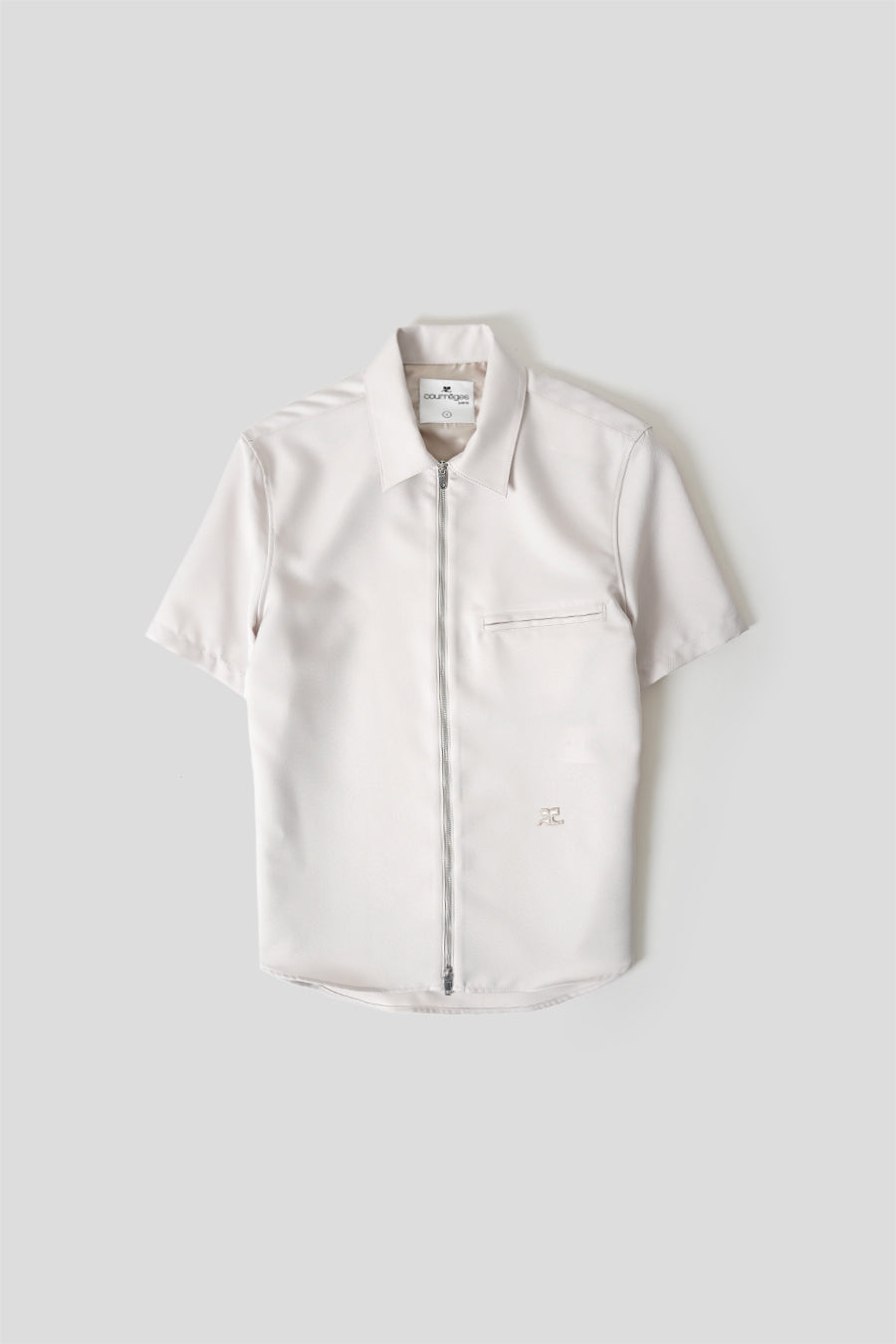 COURRÈGES - LIMESTONE ZIPPED IN TWILL SHIRT   - LE LABO STORE