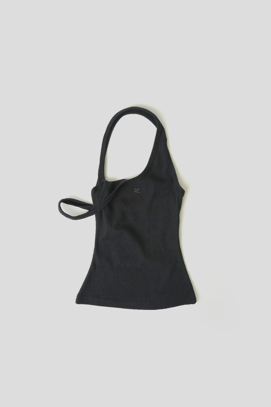 COURRÈGES - BLACK ASYMMETRIC RIB 90'S TOP - LE LABO STORE