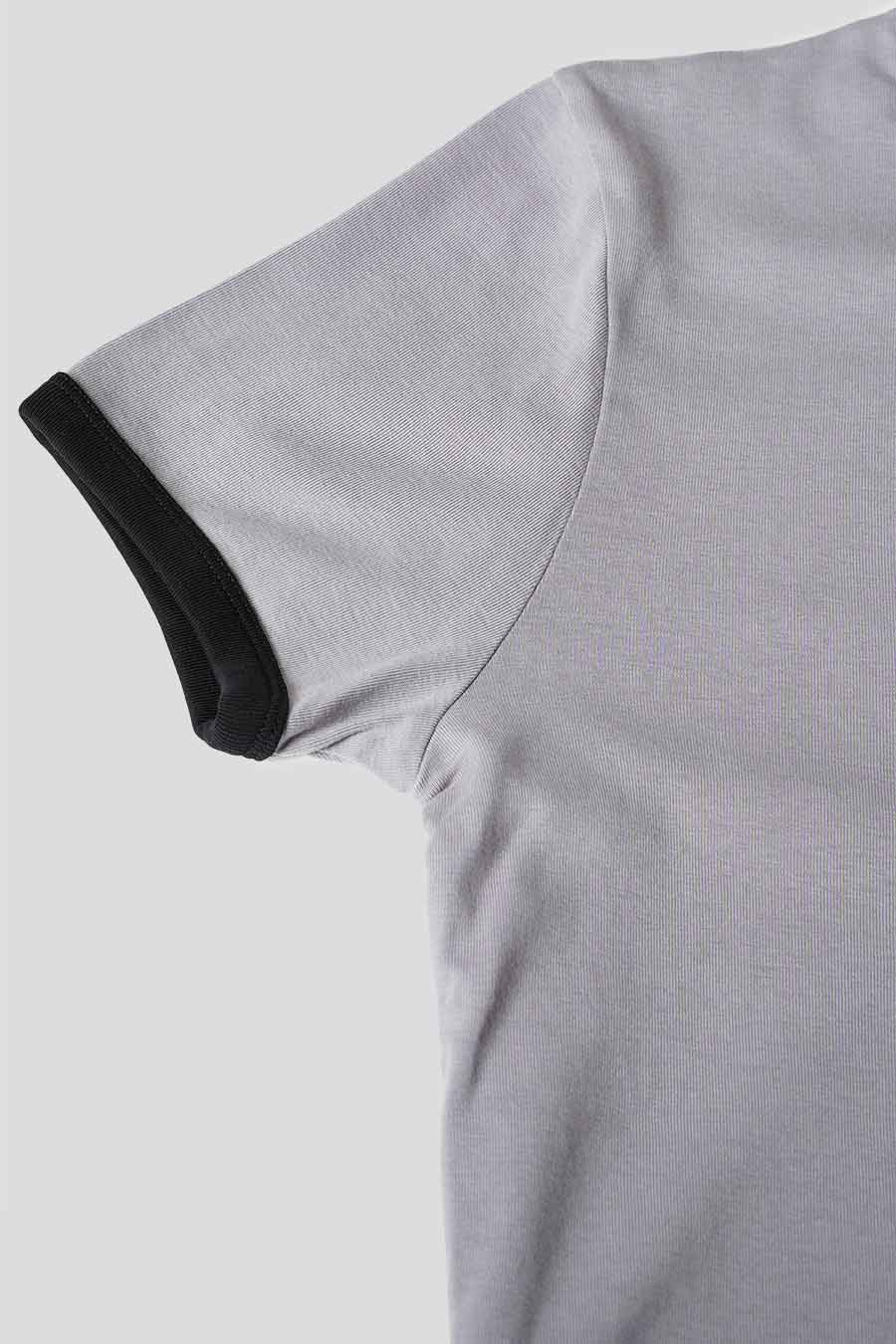 COURRÈGES - T-SHIRT CONTRASTE GRIS ET NOIR - LE LABO STORE