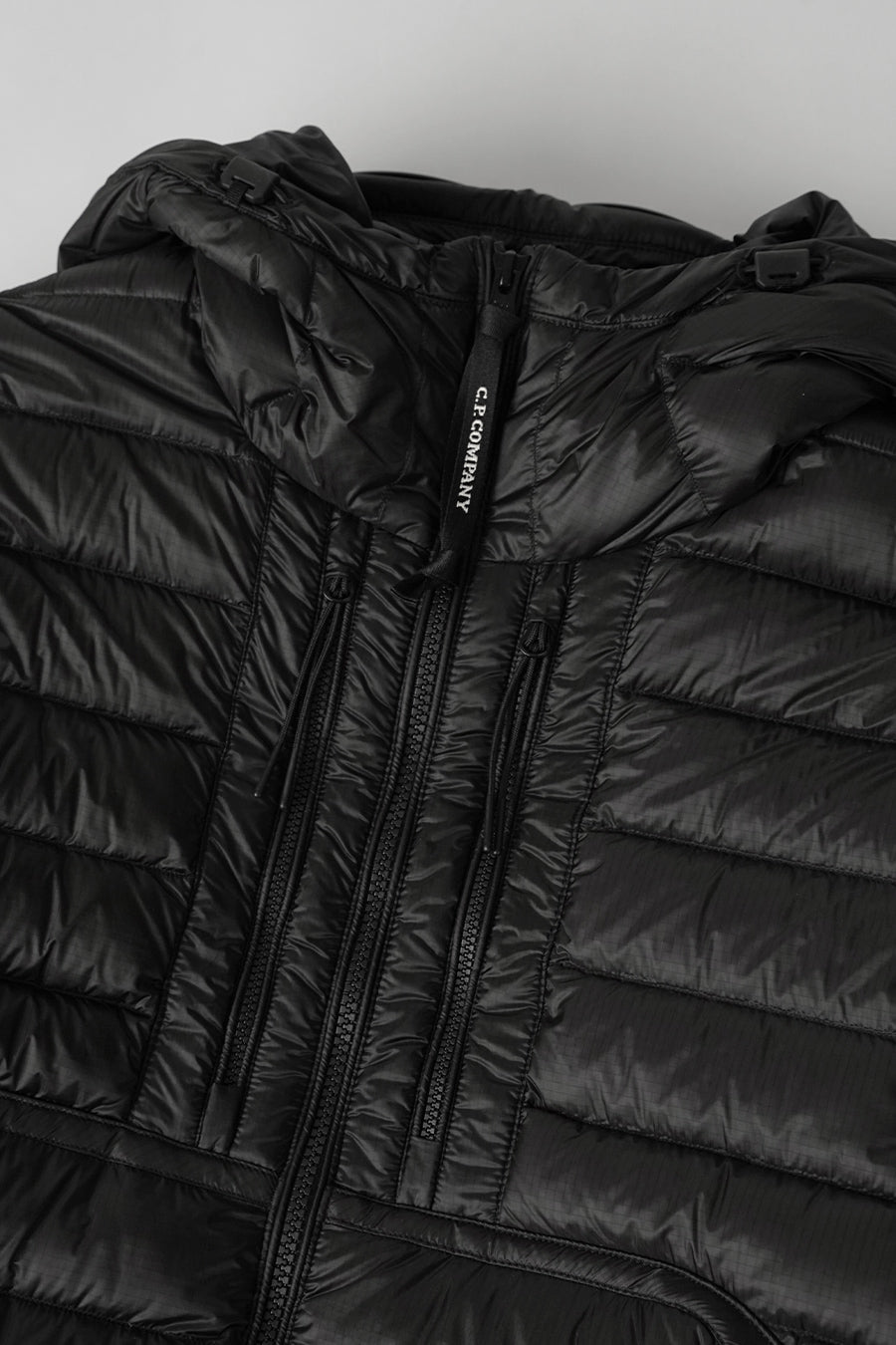 CP COMPANY - D.D. SHELL GOGGLE CHEST POCKET BLACK DOWN JACKET - LE LABO STORE