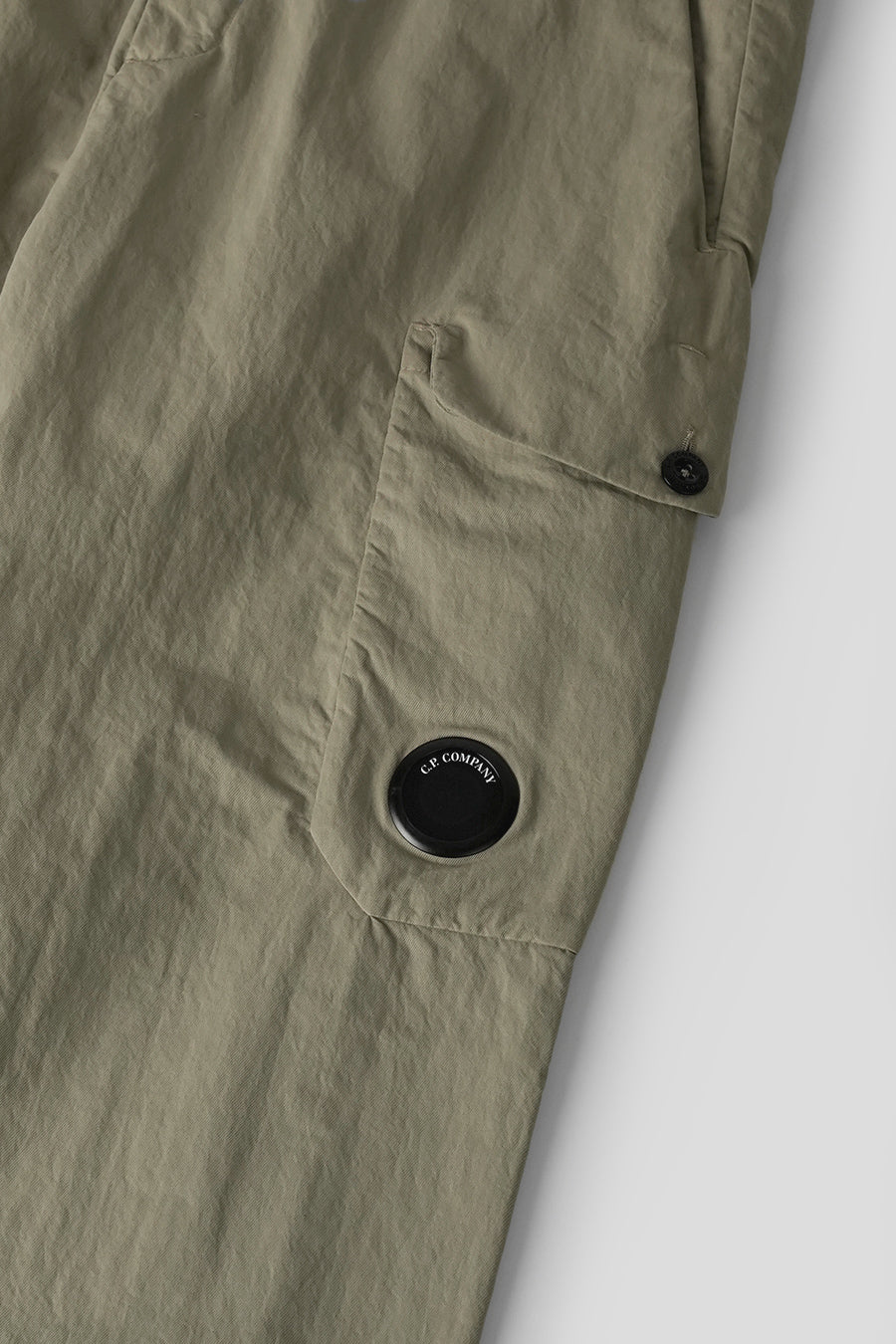 CP COMPANY - CARGO T-FLATT SEAMLESS GREY TROUSERS - LE LABO STORE