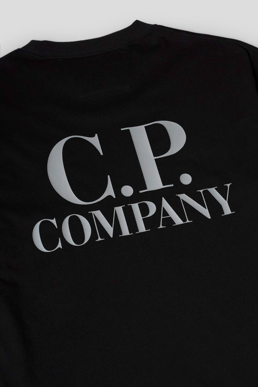 CP COMPANY - BLACK PRINTED SHORT-SLEEVED T-SHIRT - LE LABO STORE