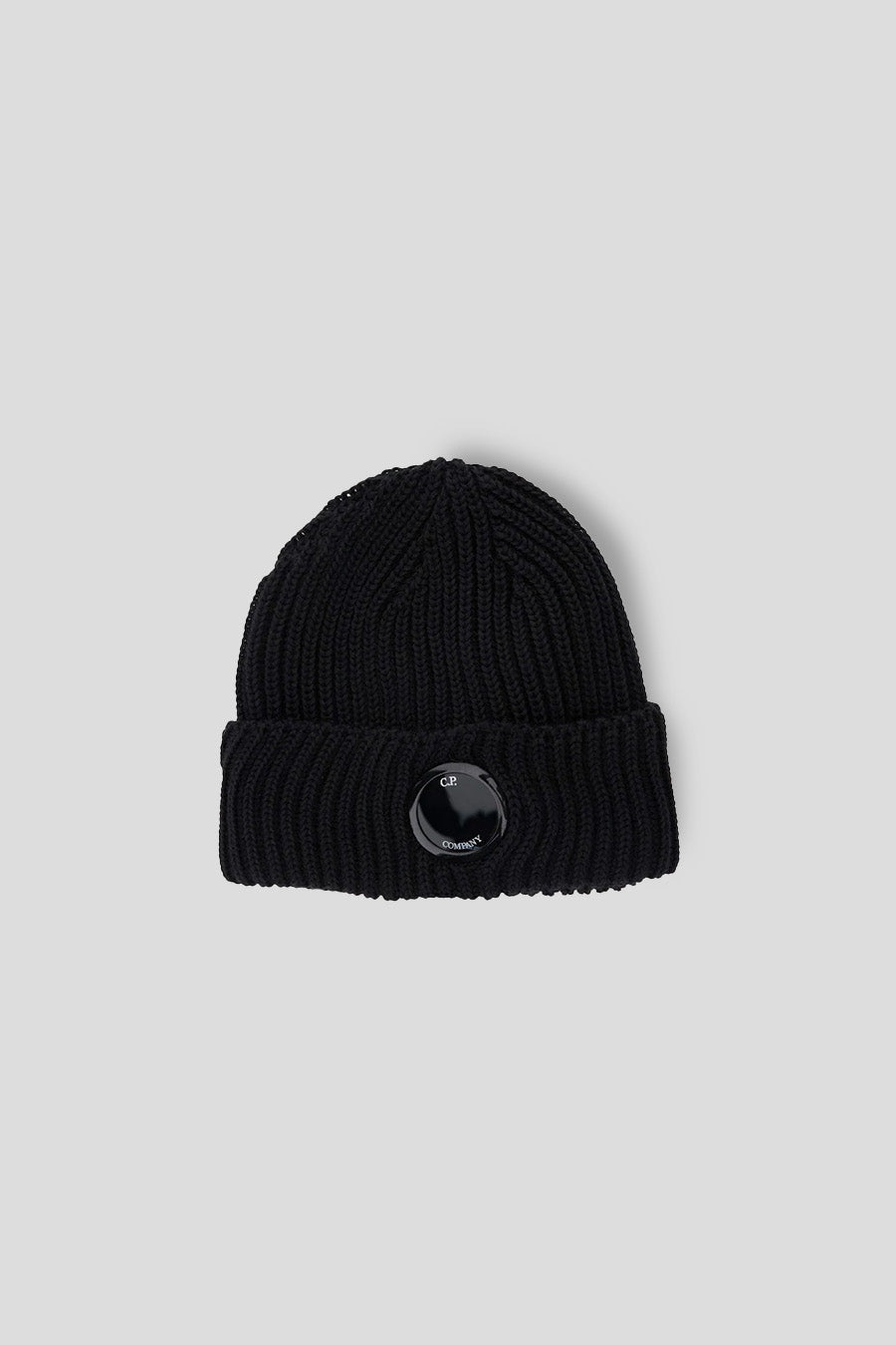 CP COMPANY - BLACK WOOL BEANIE  - LE LABO STORE