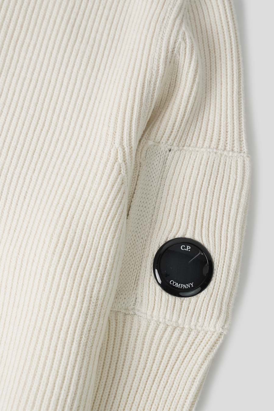 CP COMPANY - CREWNECK FULL RIB BLANC - LE LABO STORE