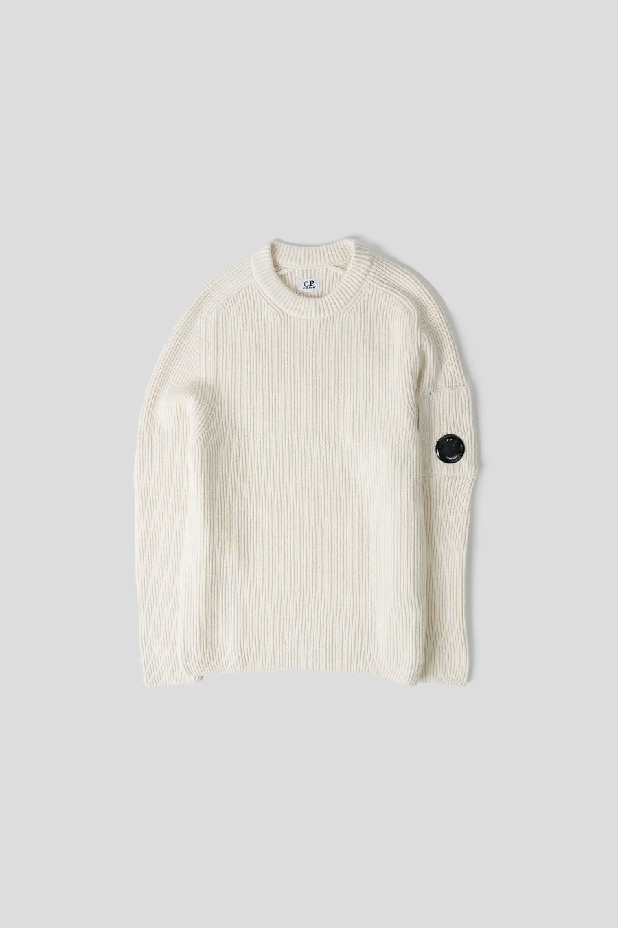 CP COMPANY - CREWNECK FULL RIB BLANC - LE LABO STORE