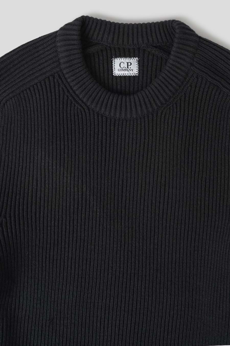 CP COMPANY - CREWNECK FULL RIB NOIR - LE LABO STORE