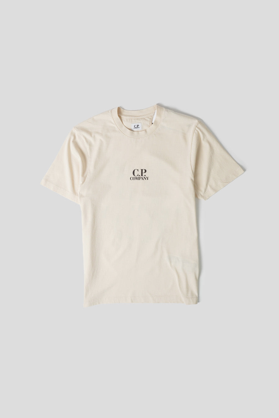 CP COMPANY - PISTACHIO SHELL 30/1 JERSEY BRITISH SAILOR T-SHIRT - LE LABO STORE