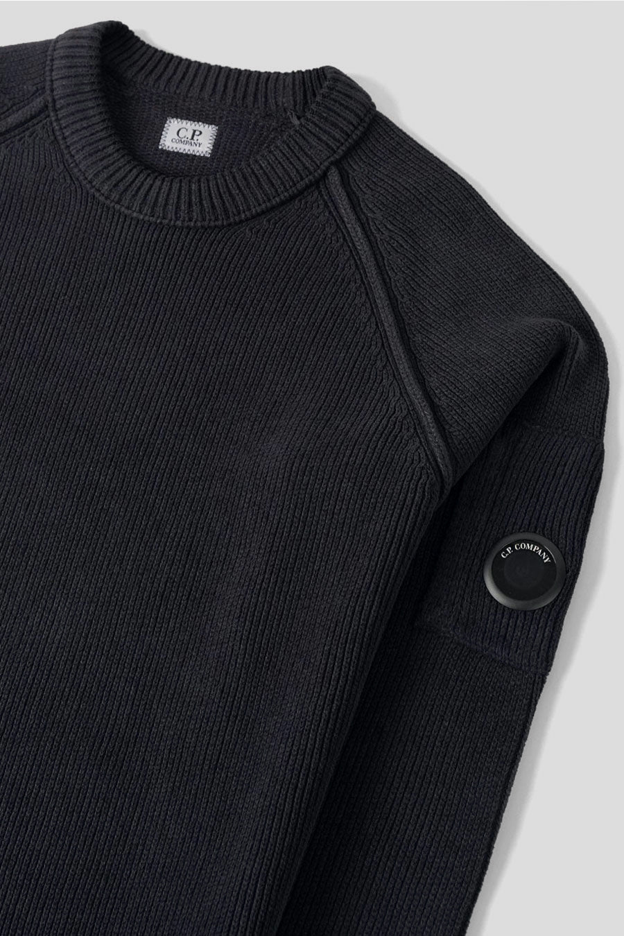 CP COMPANY - CREWNECK CHENILLE COTTON LENS DARK BLUE - LE LABO STORE