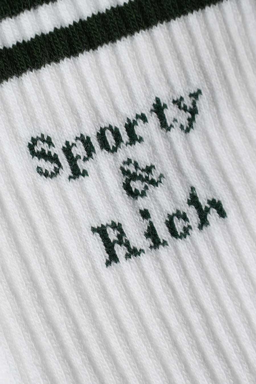 Sporty & Rich - WHITE AND GREEN FOREST SOCKS – LE LABO STORE