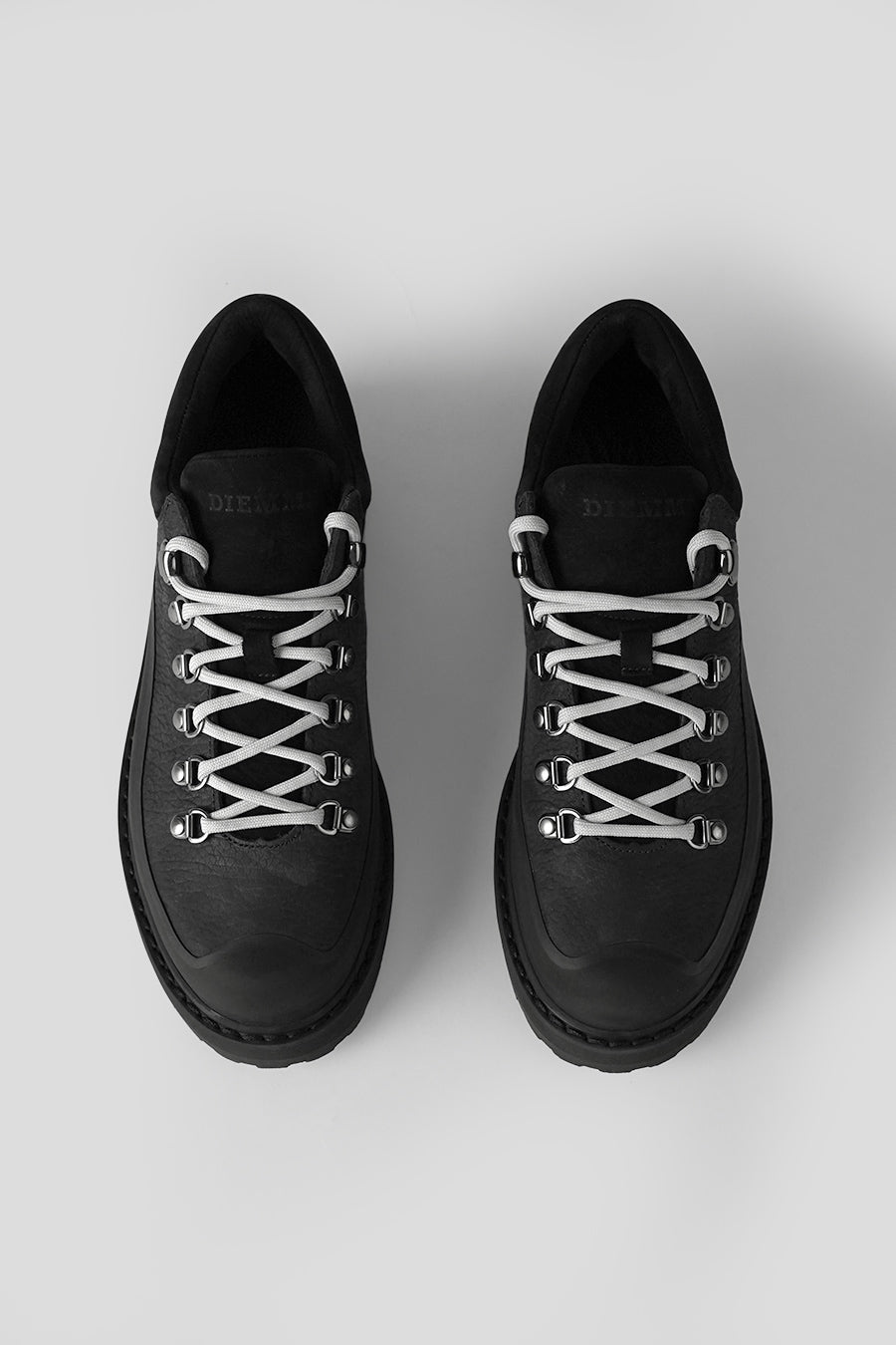 DIEMME - CHAUSSURES CORNARO GOMMA BLACK STRUCTURED NUBUCK - LE LABO STORE