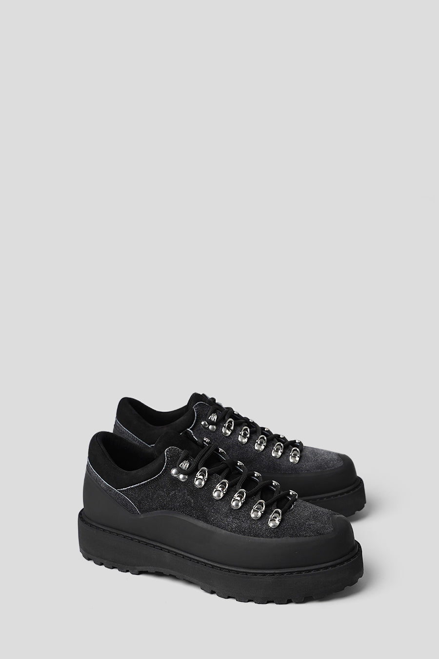 DIEMME - CHAUSSURES CORNARO GOMMA SUEDE NOIR DÉLAVÉ - LE LABO STORE