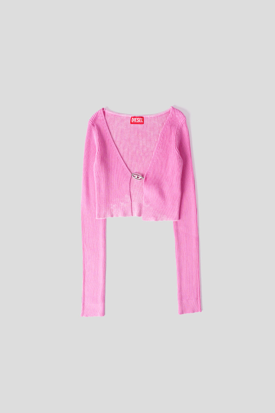 DIESEL - PINK KNITTED CARDIGAN CROP  - LE LABO STORE