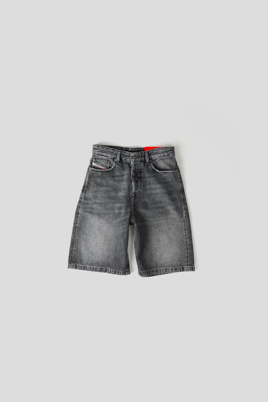 DIESEL - SHORT EN JEAN NOIR DÉLAVÉ - LE LABO STORE