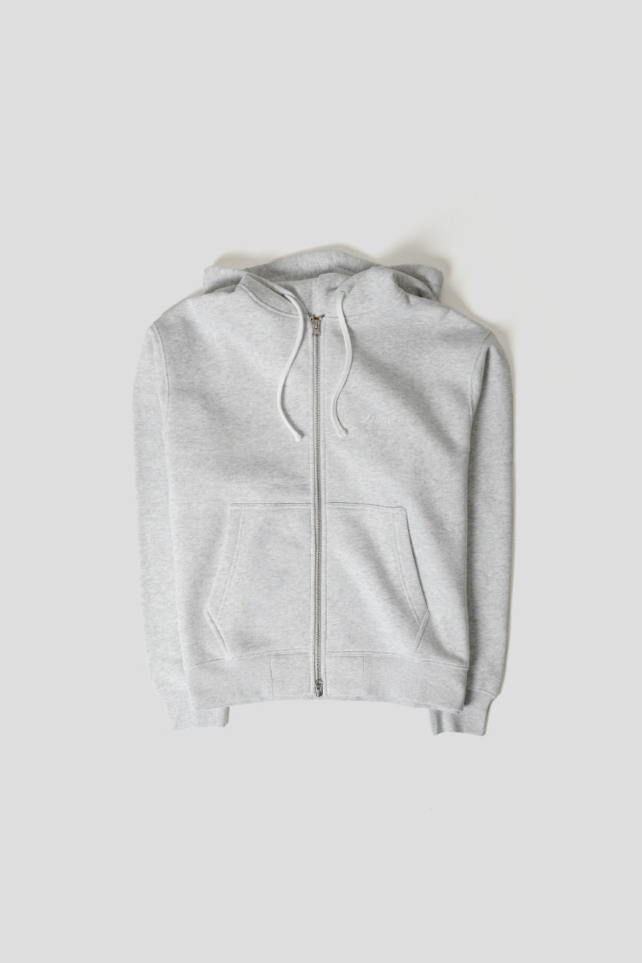 Dime - CHINESE GREY SMALL LOGO ZIP CURSIVE HOODIE - LE LABO STORE