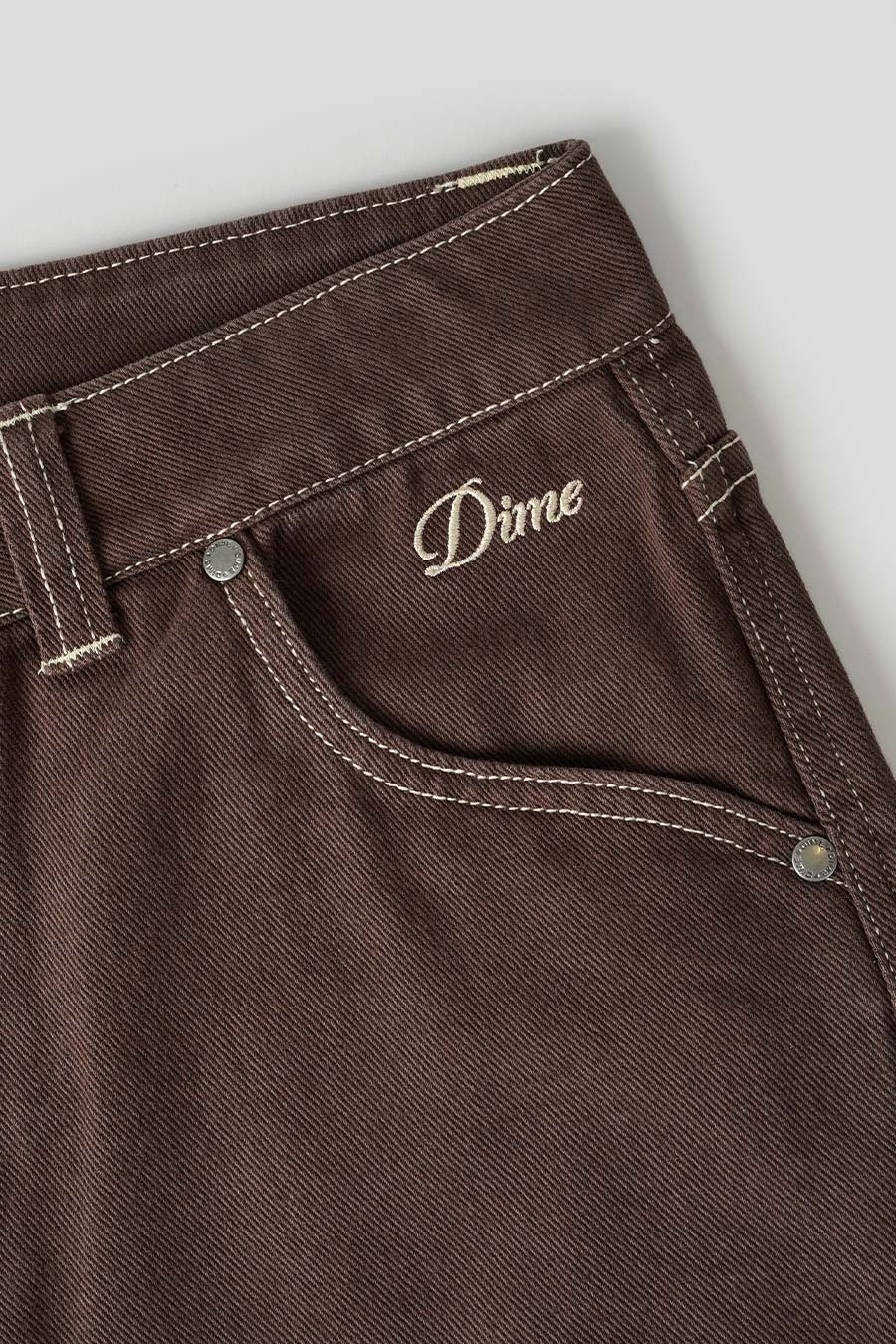 Dime - WASHED BROWN CLASSIC DENIM SHORT – LE LABO STORE