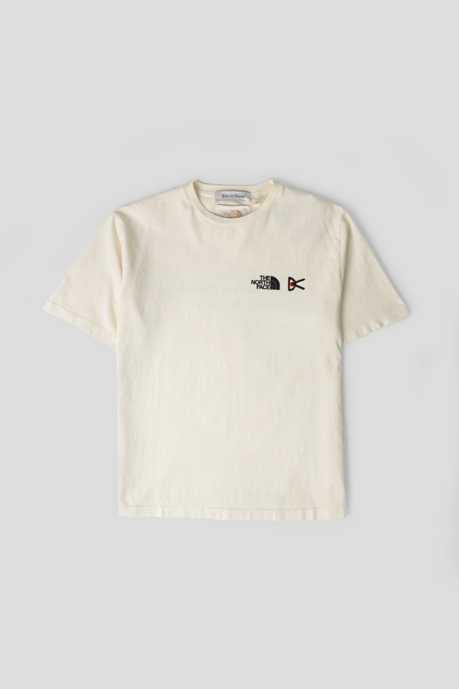 DISTRICT VISION - T-shirt en coton Californien DV + TNF blanc vintage - LE LABO STORE