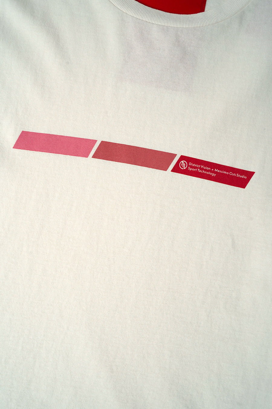 DISTRICT VISION - T-shirt en coton DV + MO.S blanc vintage - LE LABO STORE