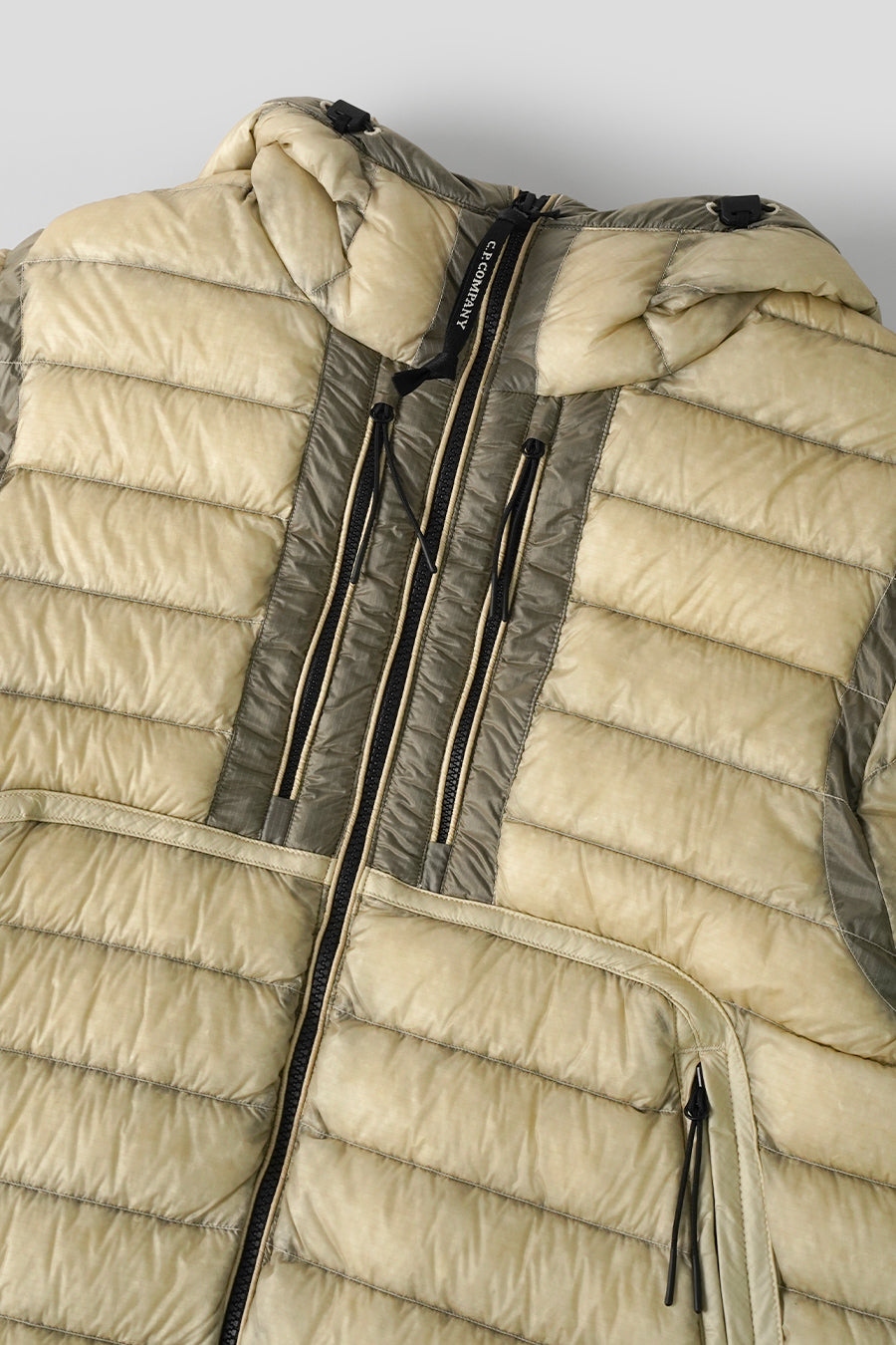 CP COMPANY - D.D. SHELL HOODED DOWN JACKET ECRU - LE LABO STORE