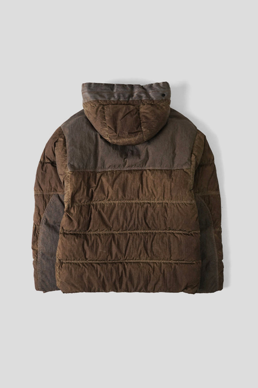 CP COMPANY - DOWN JACKET ECO-CHROME R MIXED GOGGLE BROWN - LE LABO STORE