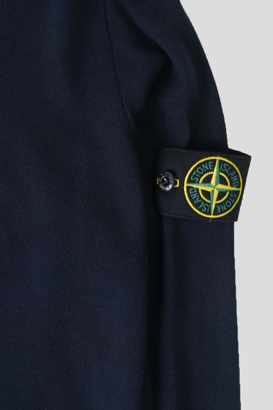 Stone Island - PULL À COL ROULÉ BLEU MARINE - LE LABO STORE