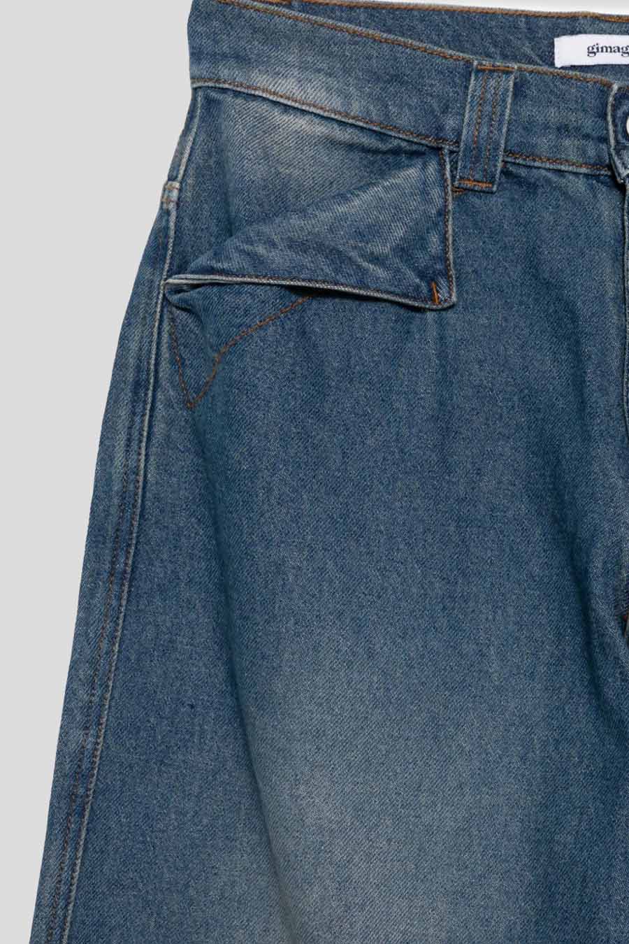 GIMAGUAS - DARK BLUE BACK JEANS - LE LABO STORE