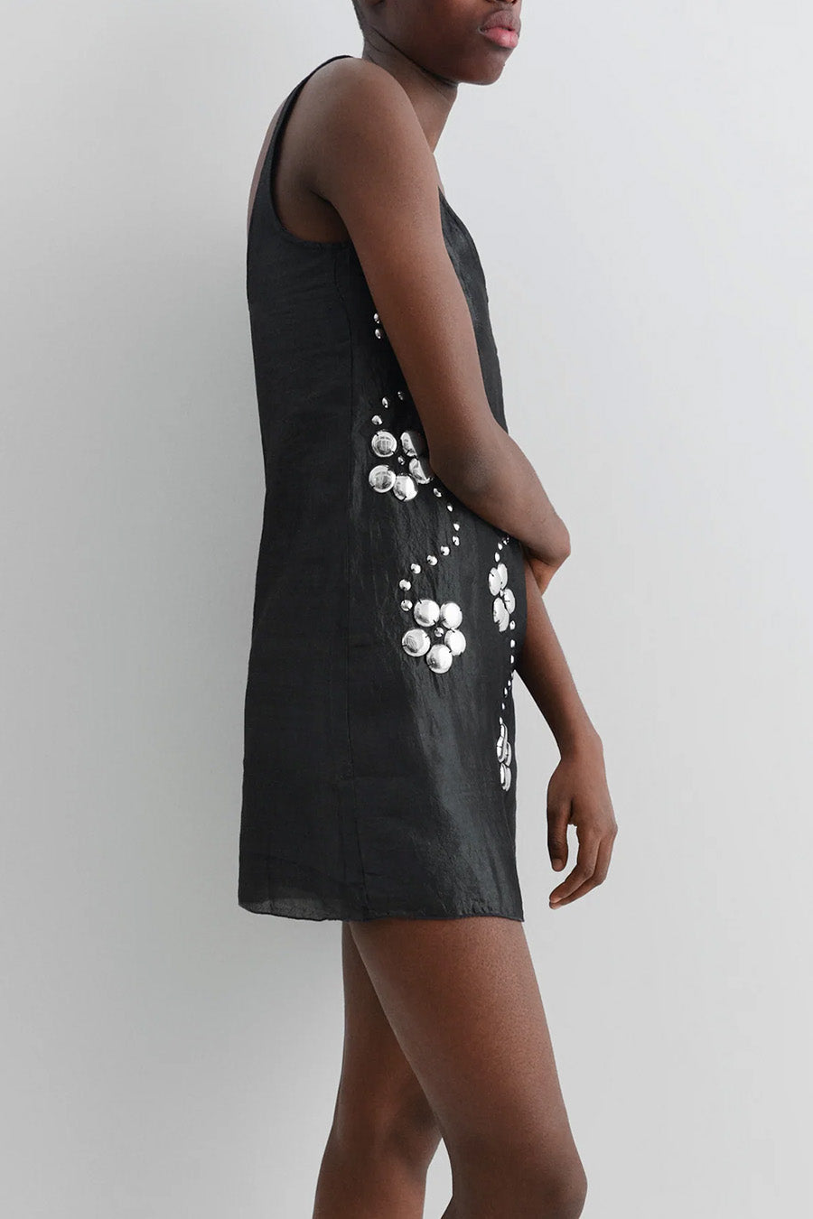 GIMAGUAS - MINI ROBE CLAUDE STUDS NOIRE - LE LABO STORE