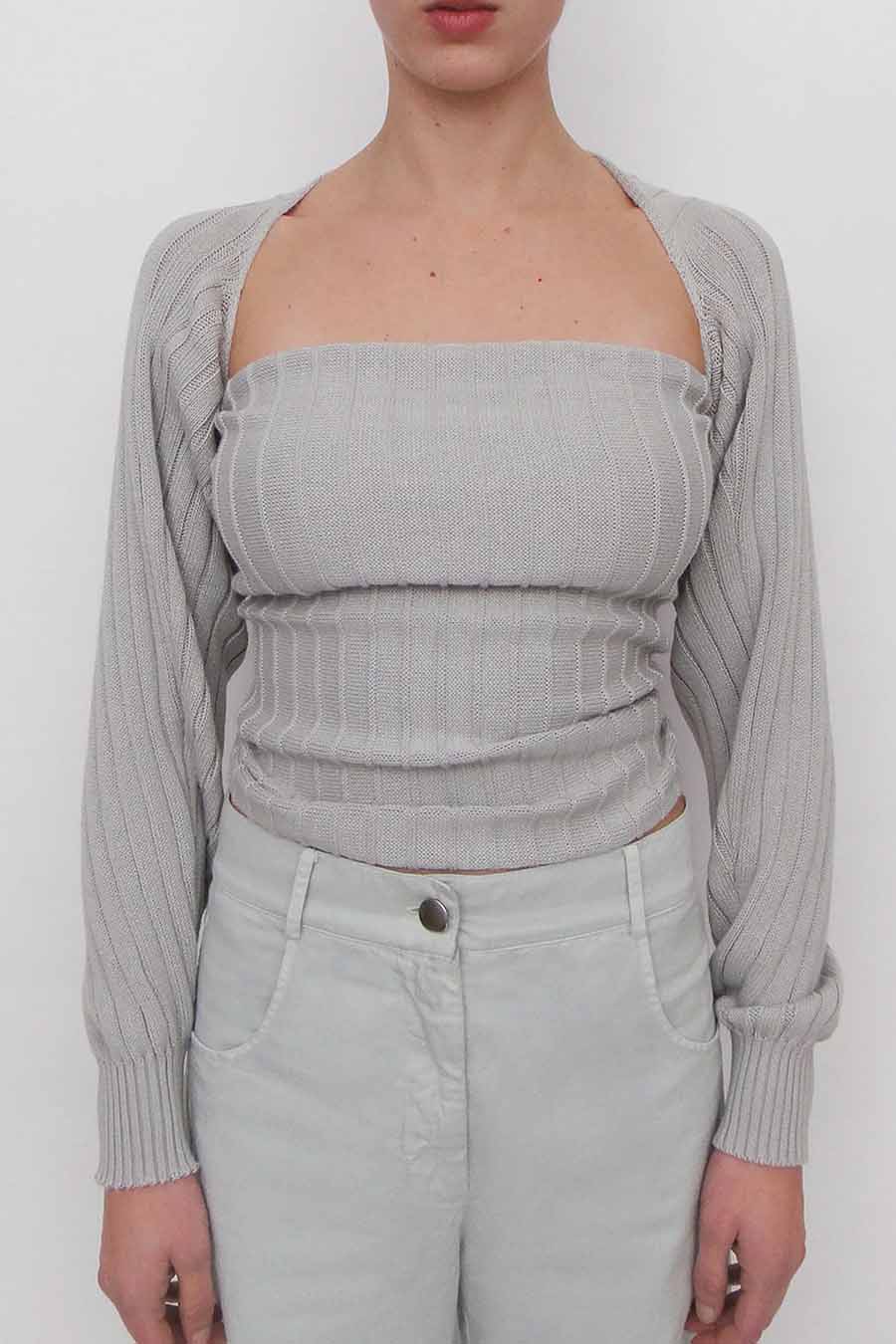GIMAGUAS -  GREY MISS MANGAS SWEATER - LE LABO STORE