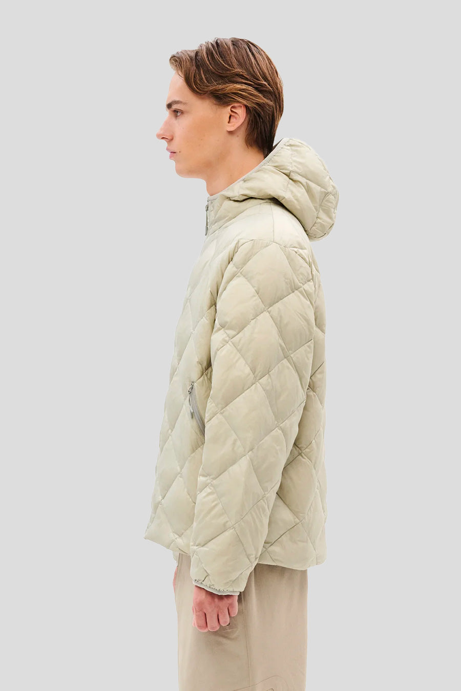 HIKING PATROL - VESTE À CAPUCHE EN DUVET BEIGE - LE LABO STORE