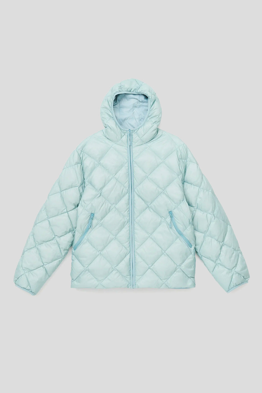 HIKING PATROL - VESTE À CAPUCHE EN DUVET TURQUOISE - LE LABO STORE