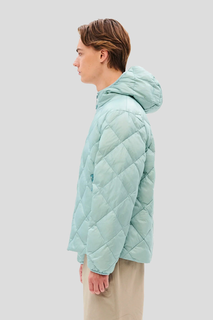 HIKING PATROL - VESTE À CAPUCHE EN DUVET TURQUOISE - LE LABO STORE