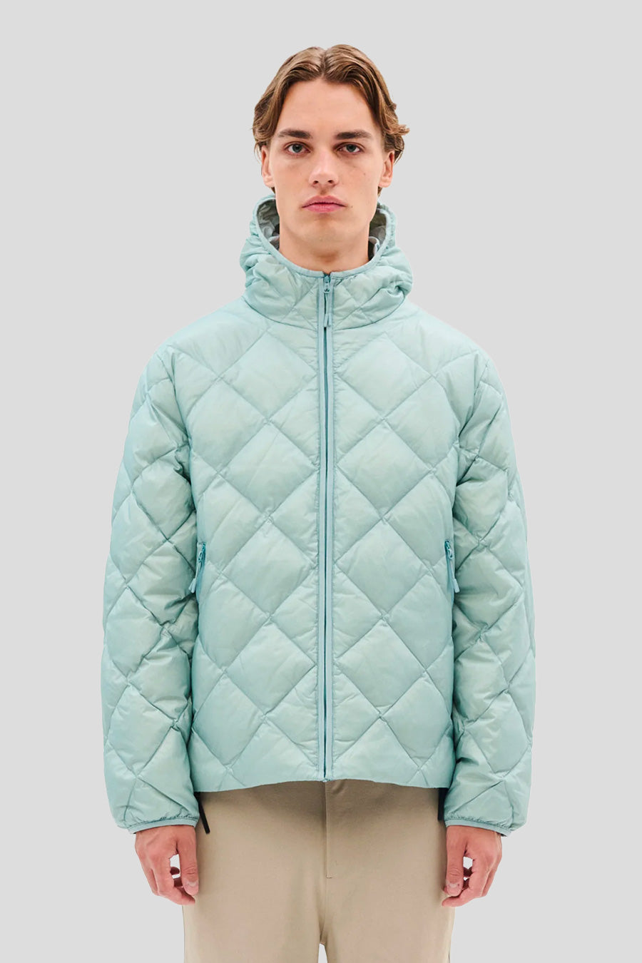 HIKING PATROL - VESTE À CAPUCHE EN DUVET TURQUOISE - LE LABO STORE