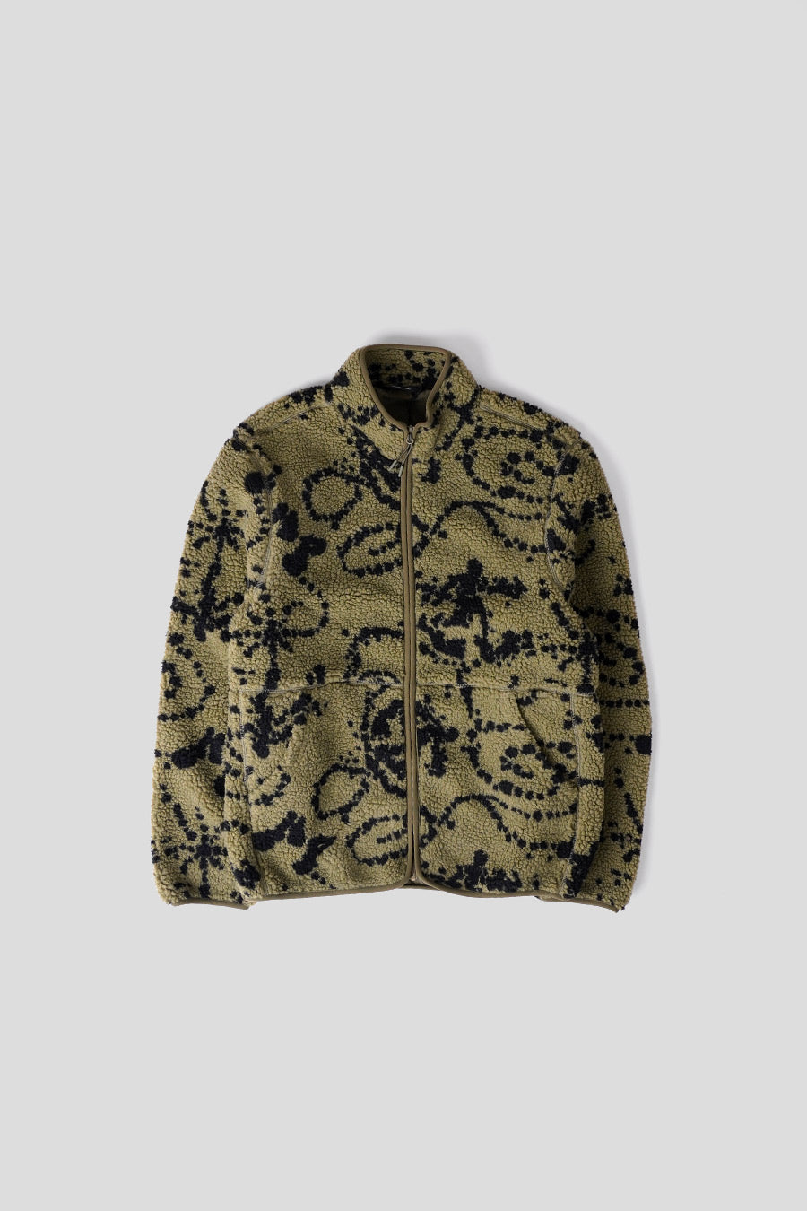 HIKING PATROL - VESTE PRINT FLEECE VERTE ET NOIRE - LE LABO STORE