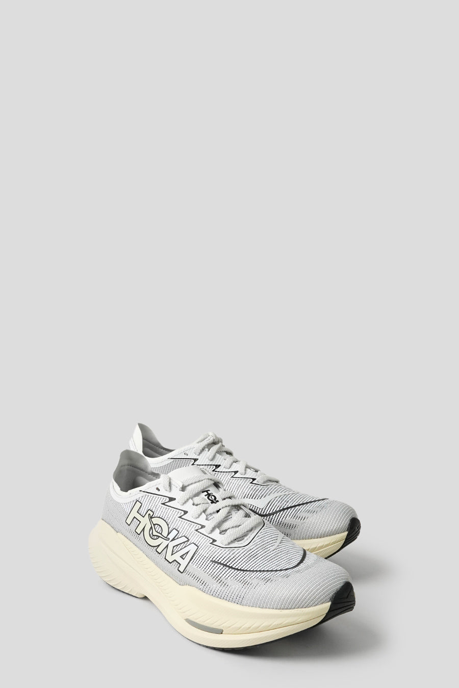 HOKA ONE ONE - SNEAKERS MACH X 2 WHITE ET COSMIC GREY - LE LABO STORE