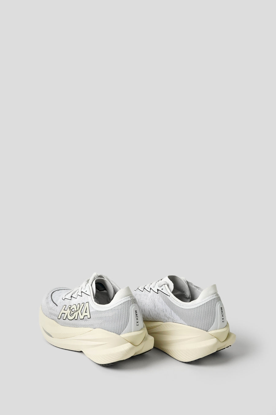 HOKA ONE ONE - WHITE AND COSMIC GREY MACH X 2 SNEAKERS - LE LABO STORE