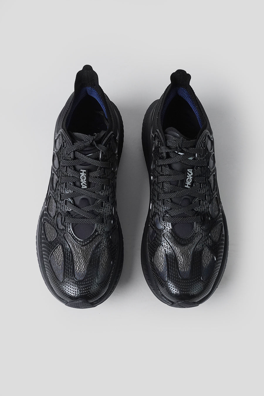 HOKA ONE ONE - BLACK AND MIDNIGHT BLUE MACH X CAGED SNEAKERS - LE LABO STORE