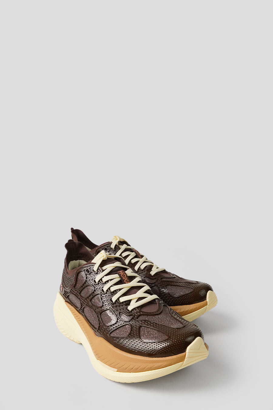 HOKA ONE ONE - WALNUT AND MAPLE MACH X CAGED SNEAKERS - LE LABO STORE