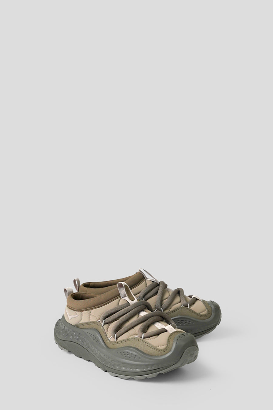 HOKA ONE ONE - LIGHT ROAST AND ASPHALT GREY ORA PRIMO SNEAKERS - LE LABO STORE