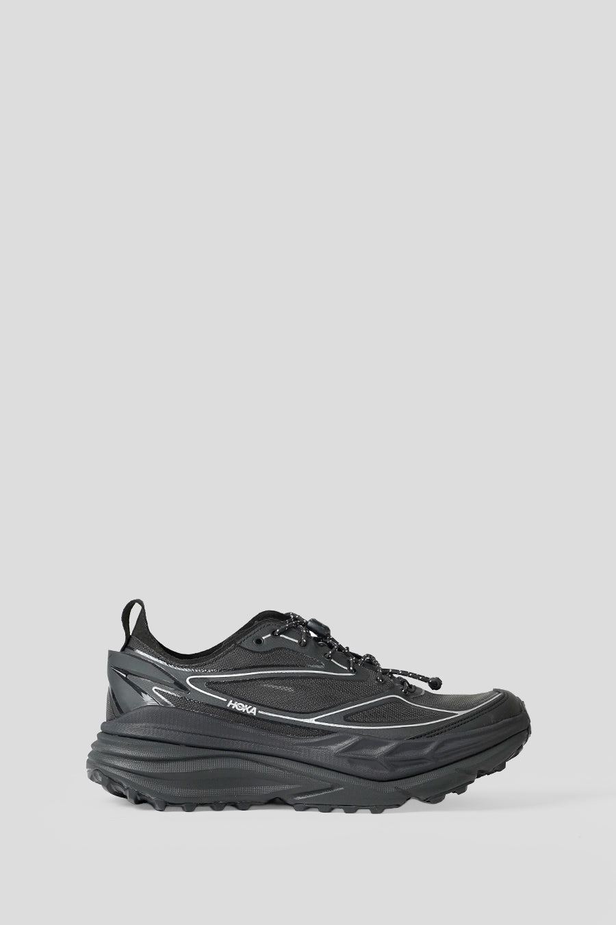 HOKA ONE ONE - SNEAKERS STINSON ONE7 BLACK ET SILVER - LE LABO STORE