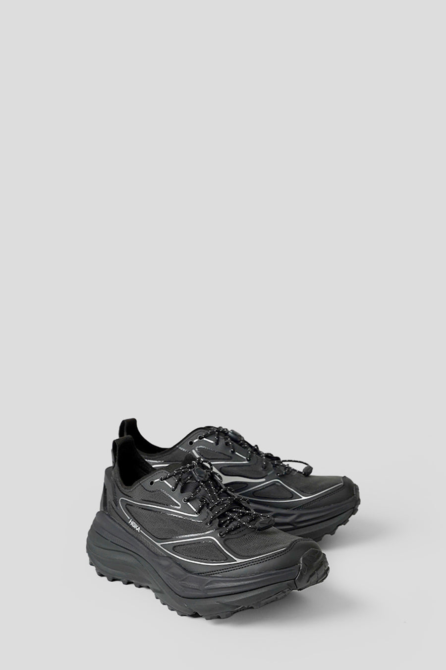 HOKA ONE ONE - SNEAKERS STINSON ONE7 BLACK ET SILVER - LE LABO STORE