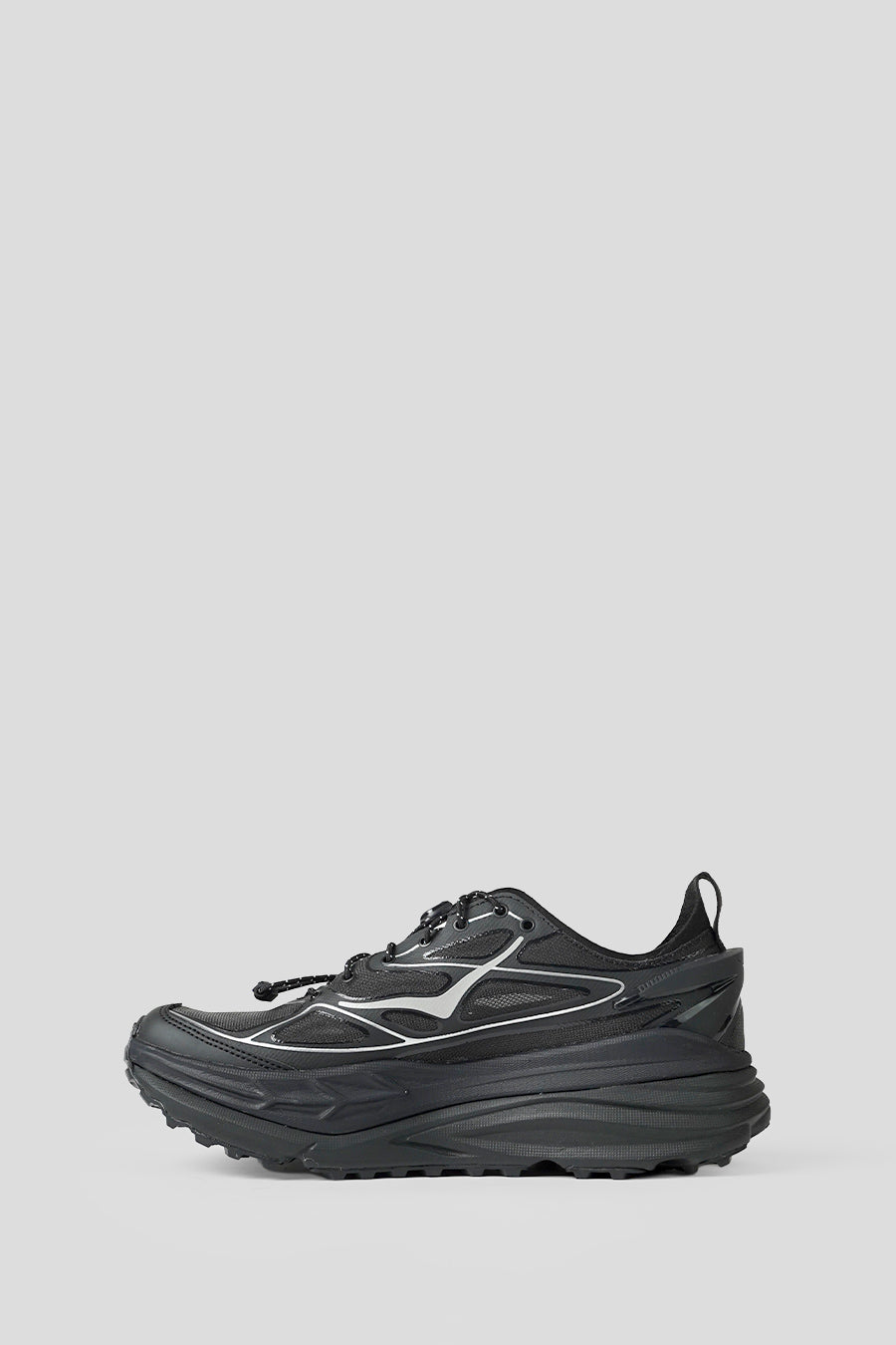 HOKA ONE ONE - SNEAKERS STINSON ONE7 BLACK ET SILVER - LE LABO STORE